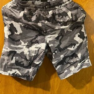 Nike Black and Gray Athletic Shorts